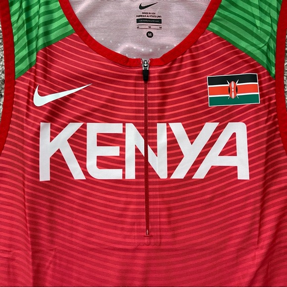 MADE IN USA KENYA SPEEDSUIT SINGLET MENS SIZE TRACK AND FIELD OLYMPIC AFRICA - Picture 6 of 8